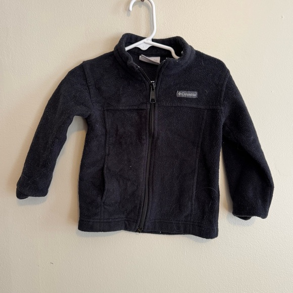 Columbia Toddler Fleece Jacket Black Zip Up Size 3T Boys Girls Unisex - Picture 1 of 3